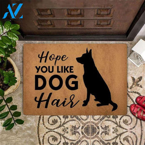 German Shepherd Hope You Like Dog Hair Funny Indoor And Outdoor Doormat Warm House Gift Welcome Mat Birthday Gift For Dog Lovers