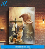 German Shepherd - I am always with you German Shepherd Portrait Canvas Prints, Wall Art
