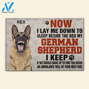 German Shepherd I Keep - Personalized Doormat