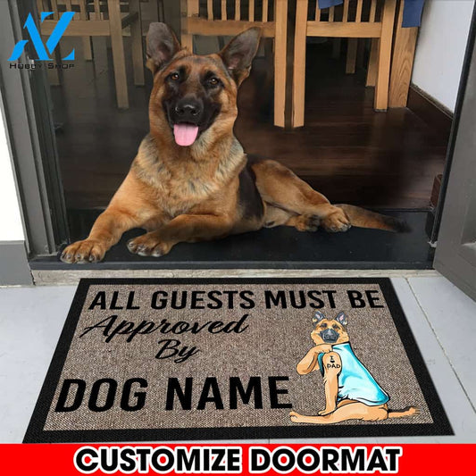 German shepherd I Love  Dad-Mat3 Custom Doormat All Over Printed(6888)