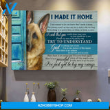 German shepherd - I made it home - Dog Landscape Canvas Prints - Wall Art