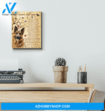 German Shepherd I Never Left You Framed Canvas Wall Art