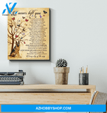 German Shepherd I Never Left You Framed Canvas Wall Art