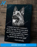German Shepherd - I will always be by your side German Shepherd Portrait Canvas Prints - Wall Art