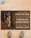 German Shepherd If You Come In Unwelcom Funny Doormat Gift For Dog Lovers Birthday Gift Home Decor Warm House Gift Welcome Mat
