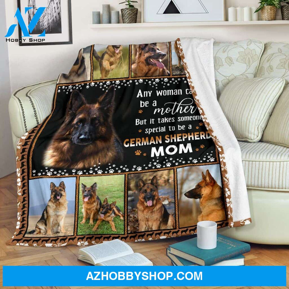 German Shepherd Mom Fleece Blanket