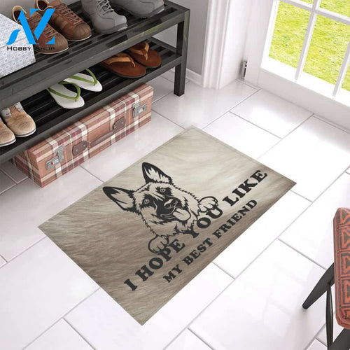 German Shepherd My Best Friend doormat | Welcome Mat | House Warming Gift