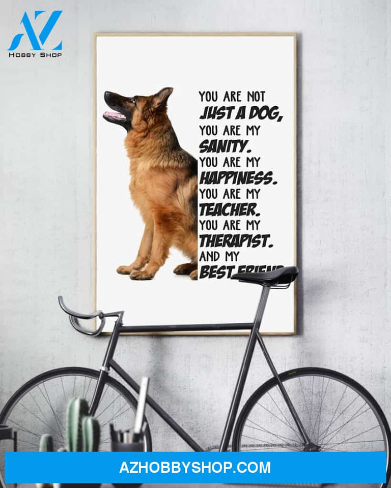 German Shepherd My Best Friend Gift For Dog Mom Canvas And Poster Wall Decor Visual Art Mother's Day Gift