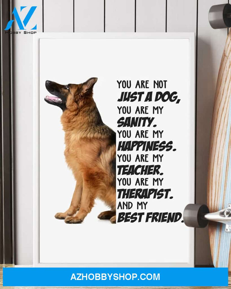 German Shepherd My Best Friend Gift For Dog Mom Canvas And Poster Wall Decor Visual Art Mother's Day Gift