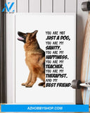 German Shepherd My Best Friend Gift For Dog Mom Canvas And Poster Wall Decor Visual Art Mother's Day Gift