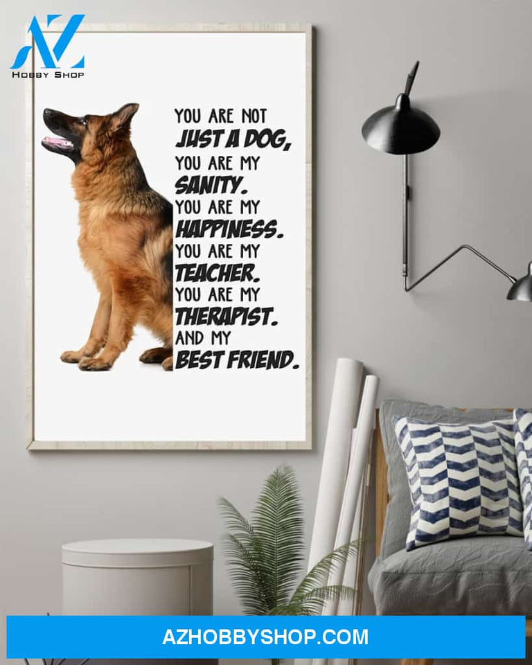 German Shepherd My Best Friend Gift For Dog Mom Canvas And Poster Wall Decor Visual Art Mother's Day Gift