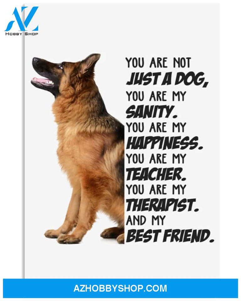 German Shepherd My Best Friend Gift For Dog Mom Canvas And Poster Wall Decor Visual Art Mother's Day Gift