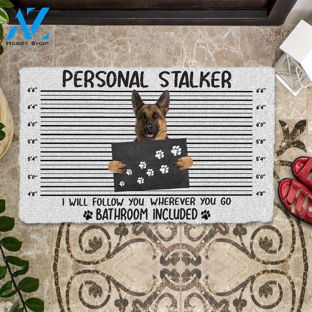 German Shepherd Personal Stalker Doormat