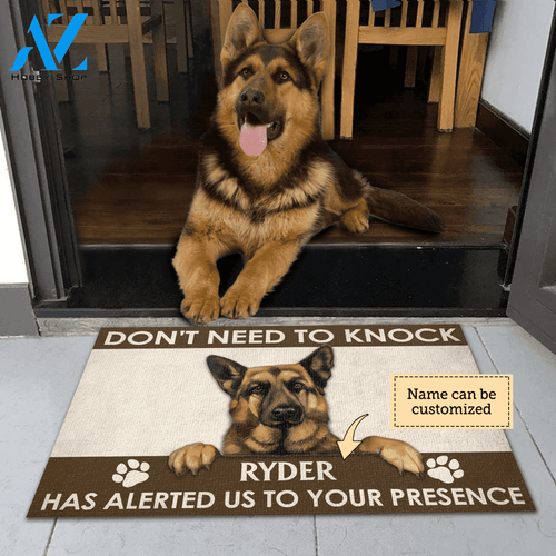 German Shepherd Personalized Doormat | Welcome Mat | House Warming Gift