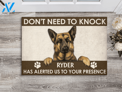 German Shepherd Personalized Doormat | Welcome Mat | House Warming Gift