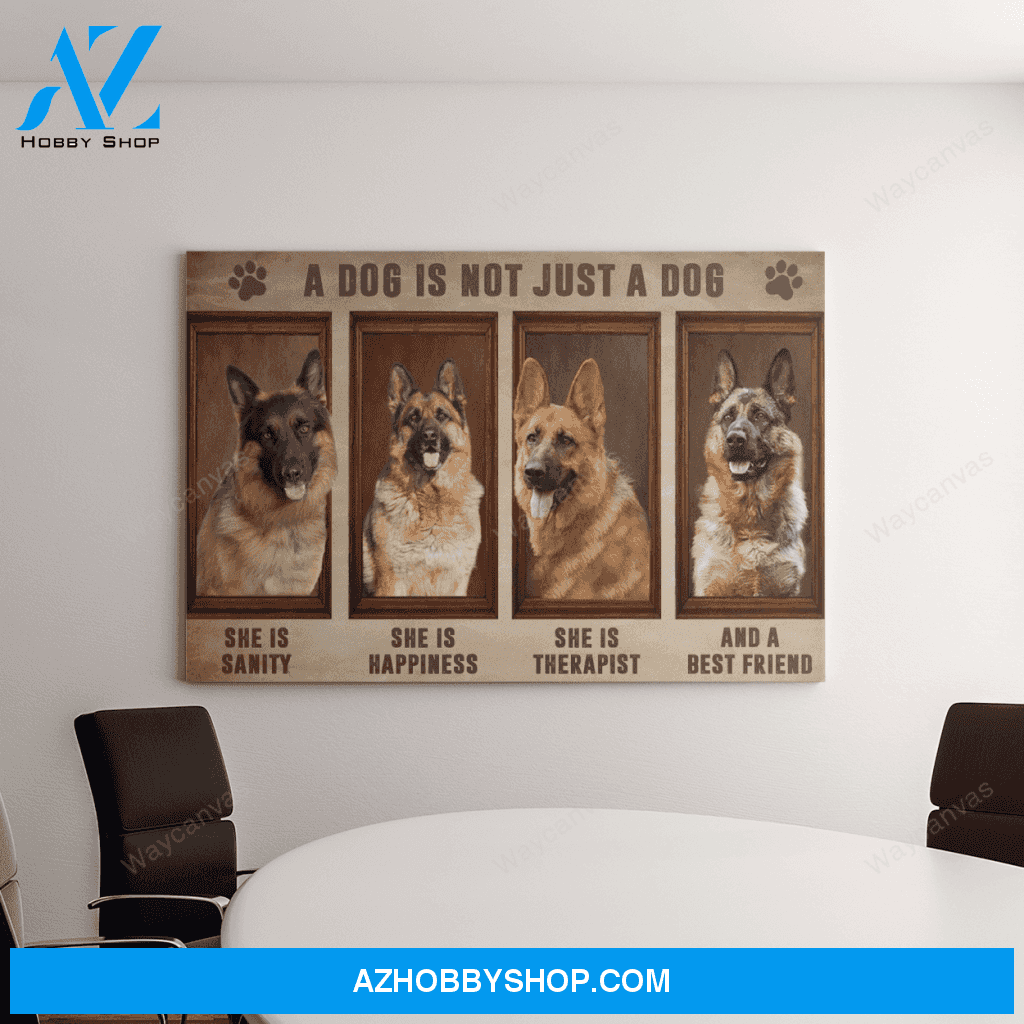 German Shepherd - She is not just a dog - Landscape Canvas Prints - Wall Art