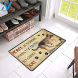 German Shepherd Someone Runs To Greet You Doormat Indoor And Outdoor Mat Entrance Rug Sweet Home Decor Housewarming Gift Gift For Friend Family Stem Feminist