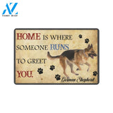 German Shepherd Someone Runs To Greet You Doormat Indoor And Outdoor Mat Entrance Rug Sweet Home Decor Housewarming Gift Gift For Friend Family Stem Feminist