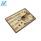 German Shepherd Someone Runs To Greet You Doormat Indoor And Outdoor Mat Entrance Rug Sweet Home Decor Housewarming Gift Gift For Friend Family Stem Feminist