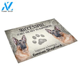 German Shepherd Successful Is Not The Key To Happiness Doormat Indoor And Outdoor Mat Entrance Rug Sweet Home Decor Housewarming Gift Gift For Friend Family Stem Feminist