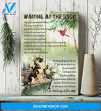 German shepherd - Waiting at the door for you - Portrait Canvas Prints - Wall Art