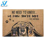 german shepherd we know Doormat - Welcome Mat - Home Decor