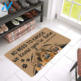 German Shepherd We Know You’re Here Doormat – Doormat