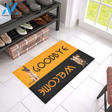 German Shepherd Welcome And Goodbye Printed Doormat Home Decor Gift For Dog Lovers