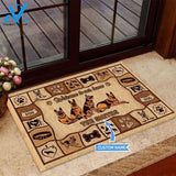German Shepherd Welcome To Our Home Custom Doormat