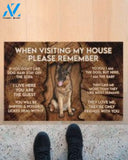German Shepherd When Visiting My House Please Remember Doormat