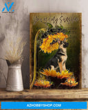 German Shepherd - You are my sunshine German Shepherd Portrait Canvas Prints - Wall Art