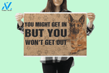 German Shepherd you might get in but you won’t get out doormat