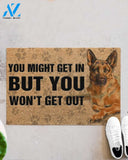 German Shepherd you might get in but you won’t get out doormat