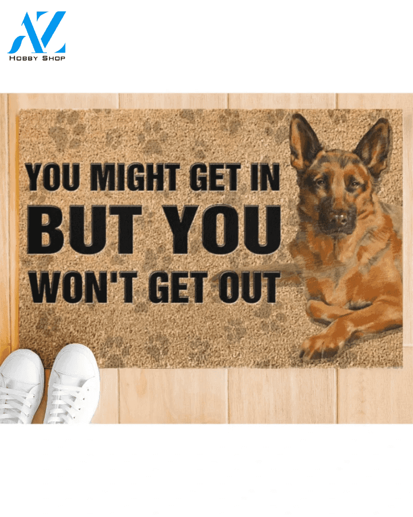 German Shepherd You Might Get In Doormat