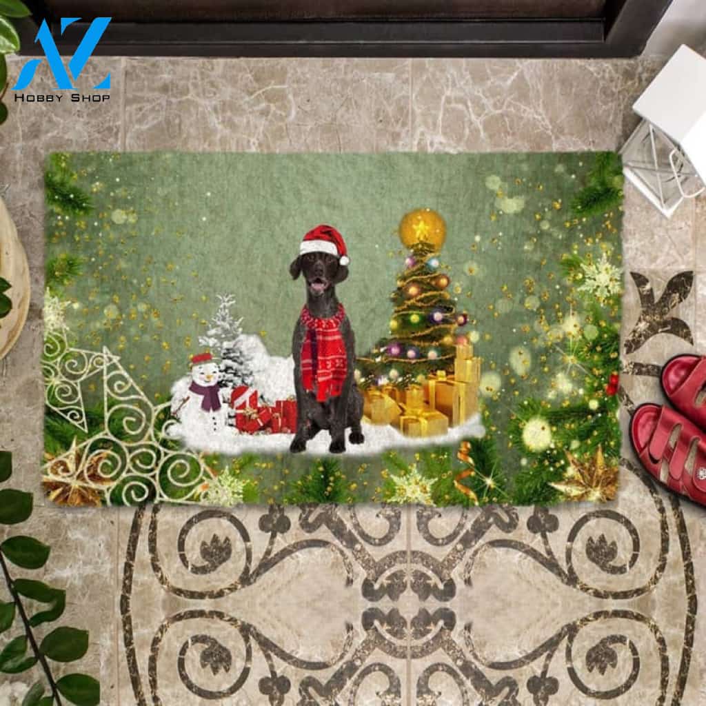 German Shorthaired Pointer Merry Christmas Doormat