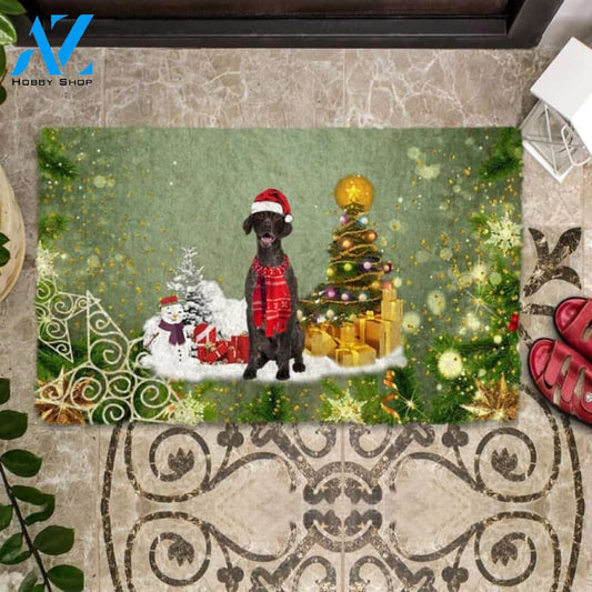 German Shorthaired Pointer Merry Christmas Doormat