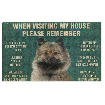 German Spitz's Rules Doormat