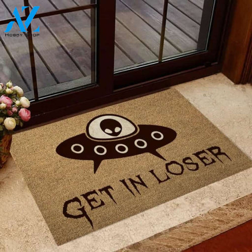 Get in loser Alien Coir pattern print Doormat | Welcome Mat | House Warming Gift