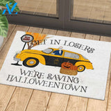 Get In Losers We're Saving Halloweentown Doormat, Pumpkin Indoor And Outdoor Doormat Warm House Gift Welcome Mat Gift For Funny Halloween