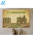 Get Ploughed By A Pro Sleep With A Farmer Funny Doormat Gift For Farmer Birthday Gift Home Decor Warm House Gift Welcome Mat