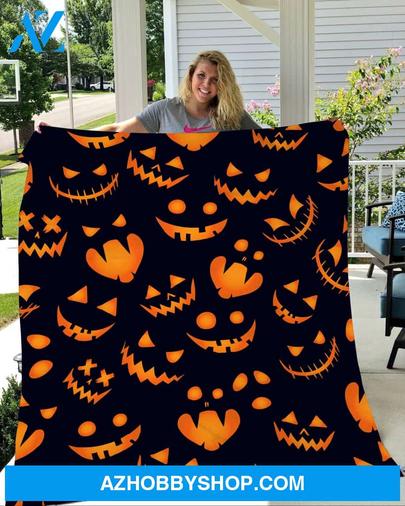 Ghost Halloween Gift Fleece Blanket - Sherpa Blanket
