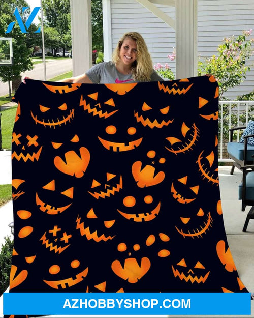 Ghost Halloween Gift Fleece Blanket - Sherpa Blanket