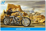 Ghost Rider Mann Motorcycle Art Canvas And Poster Wall Art Gift Boyfriend