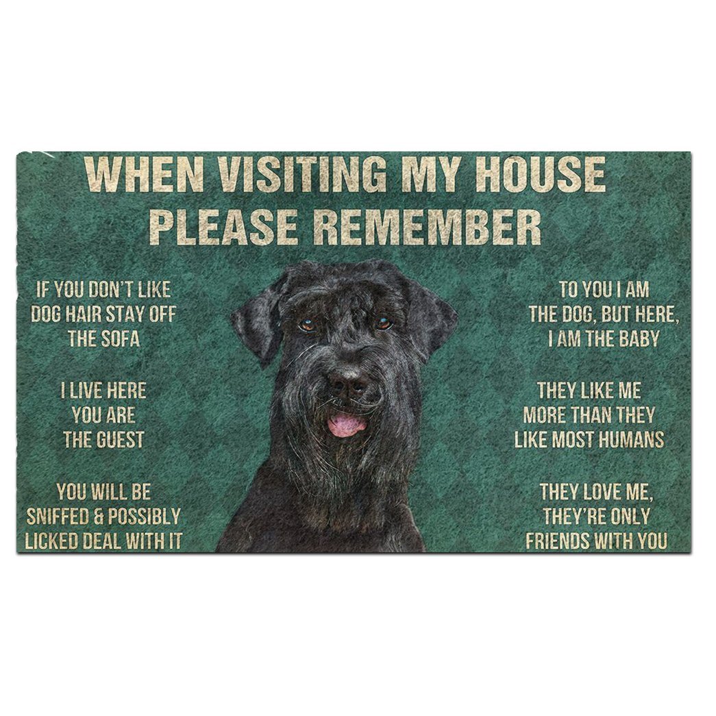 Giant Schnauzer's Rules Doormat
