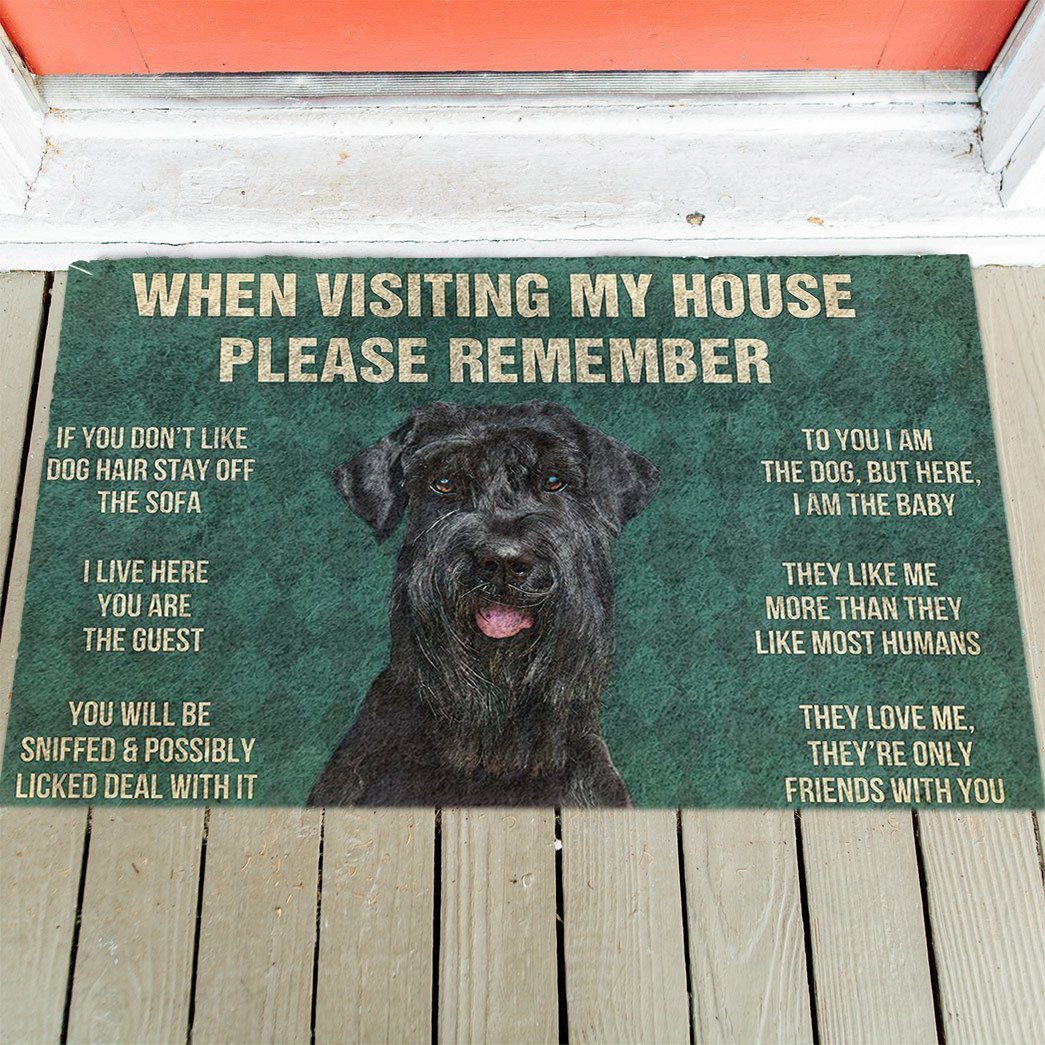 Giant Schnauzer's Rules Doormat