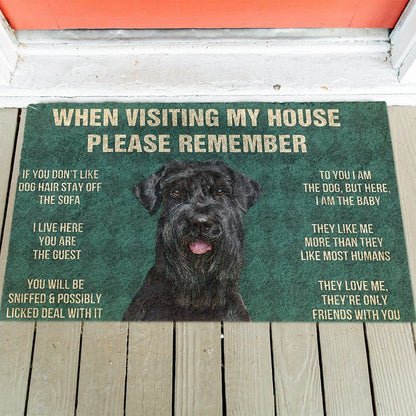Giant Schnauzer's Rules Doormat