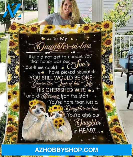 Gift Blanket For Daughter-In Law In Heart