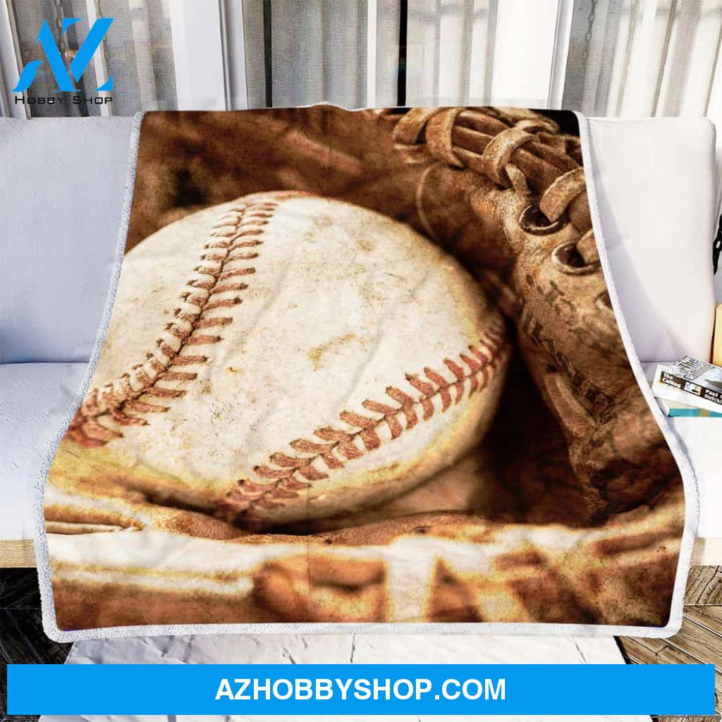 Gift for Baseball Lover Fleece Blanket