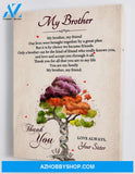 Gift For Brother - From Sister - Framed Canvas SB002