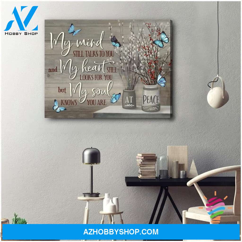 Gift For Butterfly Lover My Mind Butterfly Wall Art Canvas
